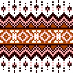 Abstract ethnic geometric pattern design for background or Wallpaper.Pixel