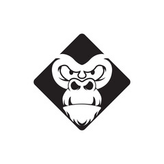 Gorilla head symbol logo icon,design vector illustration template
