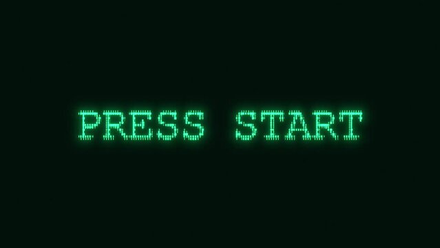 Retro-Futuristic pixelate Monitor synthwave style. Retro CCTV or VHS pixel Wireframe. Abstract digital background. 80s, 90s Retro futurism, Retro wave cyberpunk grid matrix style. Press strat words