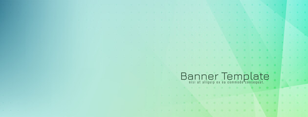 Modern colorful geometric design banner
