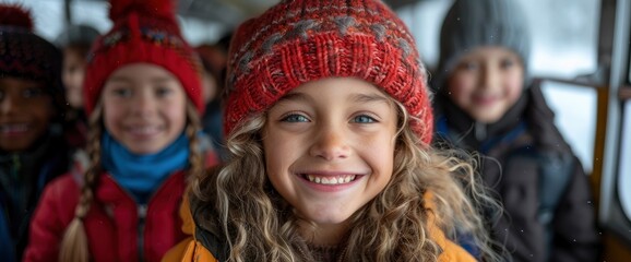 On The School Bus, A Group Of Friends Chatted And Laughed, Sharing Stories And Building Bonds