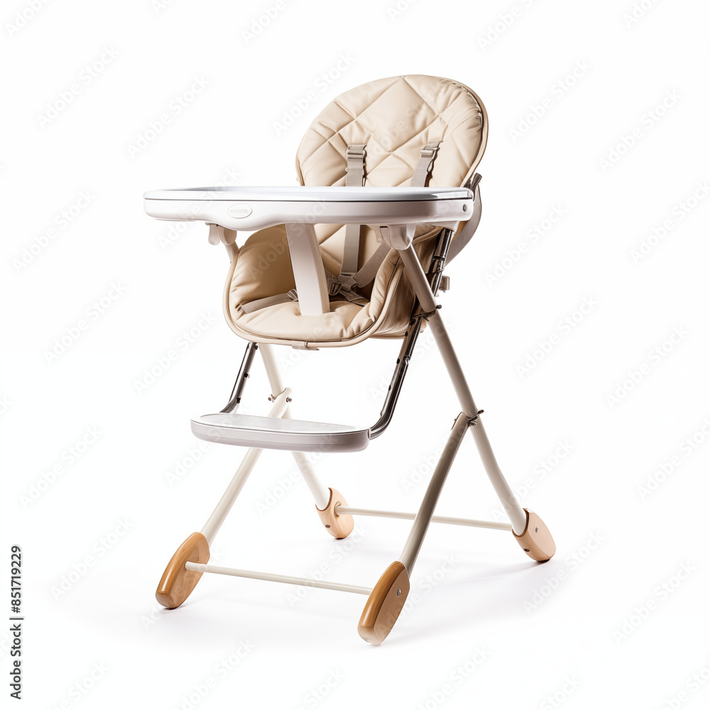 Wall mural Comfortable and stylish high chair for babies The chair is made of highquality materials and is easy to clean