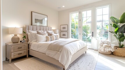 Bright and Airy Modern Bedroom Interior