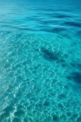 Beautiful turquoise blue ocean water surface
