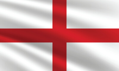 Obraz premium National Flag of England. England flag. Waving England flag. 