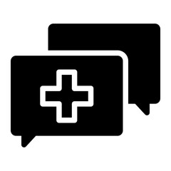 Obraz premium diagnosis glyph icon
