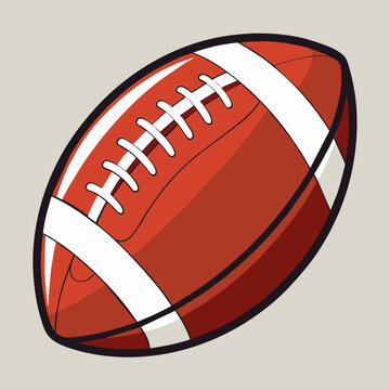 recommend clip art: American Football Pigskin Isolated 