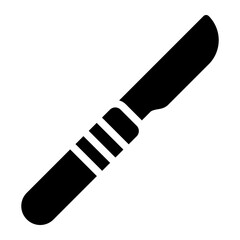 scalpel glyph icon