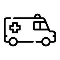ambulance line icon