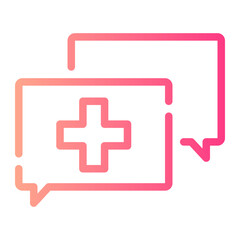 Obraz premium diagnosis gradient icon