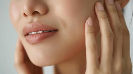 Fototapeta premium Frontal Angle: A close-up shot of a tooth with visible decay and cavities, highlighting the effects of poor dental hygiene
