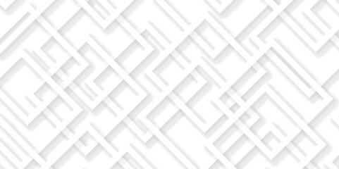 Modern Abstract white background design with layers of textured white transparent material in triangle and squares shapes. 3d shadow effects, modern design template background.