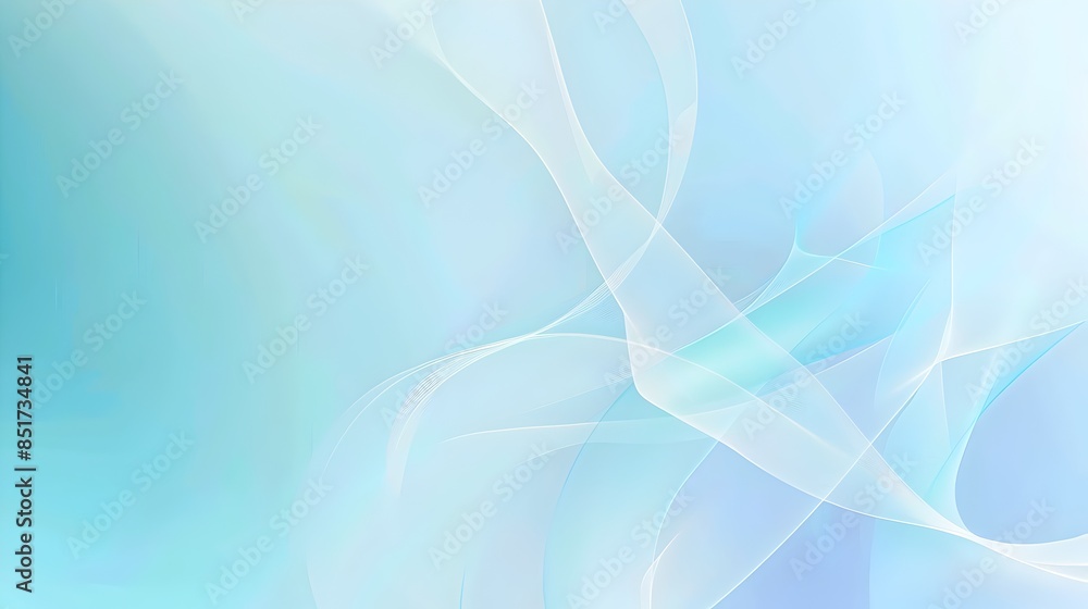 Poster ethereal curves:a calming digital abstract with fluid gradients and soothing tones