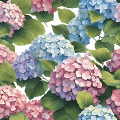 Pruning hydrangeas, artistic representation - 1