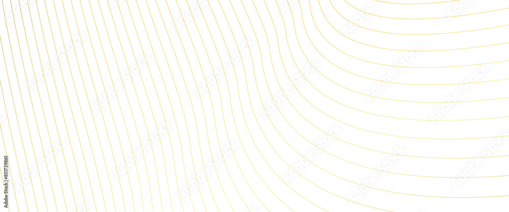 Poster vector abstract gold wavy line pattern golden color smooth gradient on white transparent background 