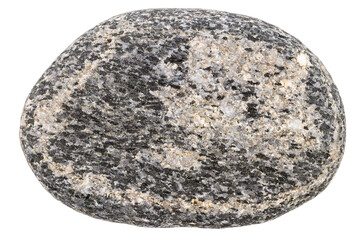 Fototapeta premium Top view of single black pebble