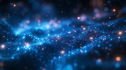 Obraz premium Blue background image with a sense of technology.