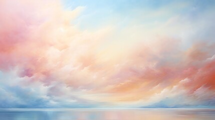 Obraz premium Watercolor painting of a serene landscape with pink cherry blossoms, mountains, and a tranquil lake.