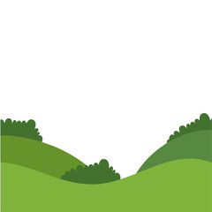 Grass mound Vector Background 