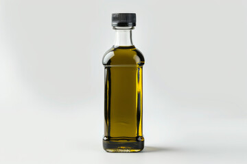 bottle of olive oil isolated on white background