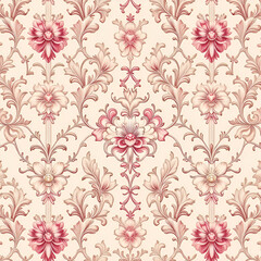 Fototapeta premium seamless pattern with flowers