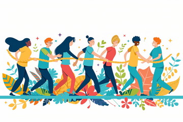 Obraz premium people be in unity together