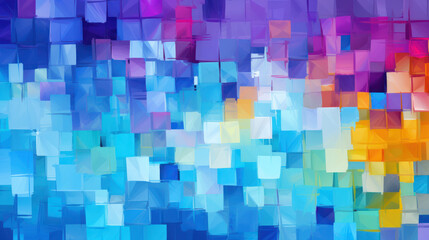 Vibrant Abstract Composition in Pantone Colors. Dynamic Artwork