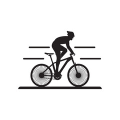 Cycling logo symbol icon, vector illustration template design