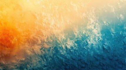 Fototapeta premium Abstract color gradient background grainy orange blue yellow