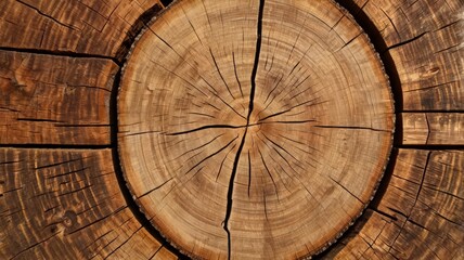 Fototapeta premium round teak wood stump background