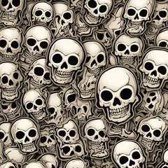 seamless skull pattern