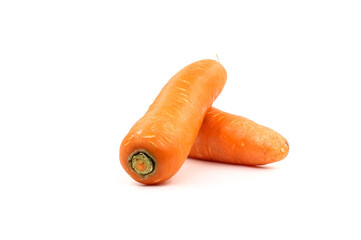 carrots isolated on white