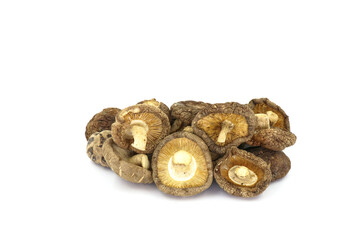 Shiitake mushroom on wooden table