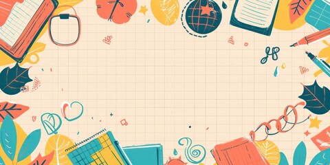 Vector illustration of Doodle cute for kid, Hand drawn set of cute doodles for decoration on white background,Funny Doodle Hand Drawn,Page for coloring.