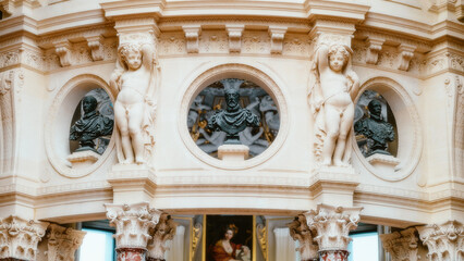 detail of the facade of basilica