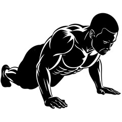 side-view-of-bodybuilder-performing-a-push-up-on-t 