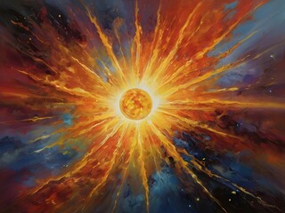 Fototapeta premium sun in space