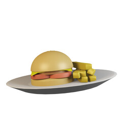 3D Food Illustrations
