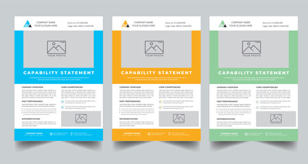 Capability Statement Template Design.