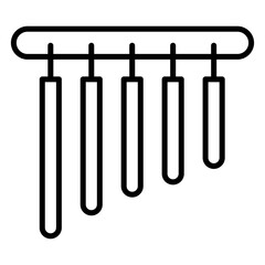 Marimba icon. outline icon