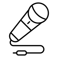 Microphone icon. outline icon