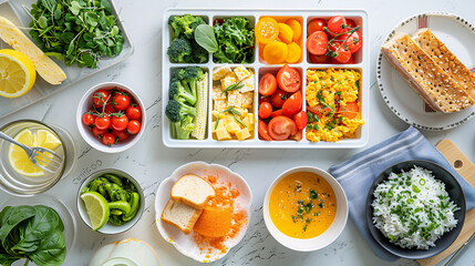 Editable meal planner with sections for breakfast, lunch, dinner, and snacks