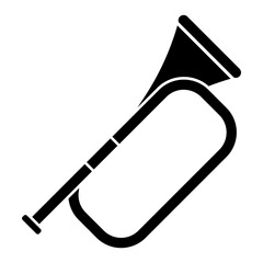 Trumpet icon. solid icon
