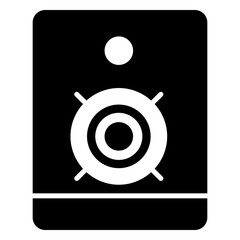 Speaker icon. black fill icon