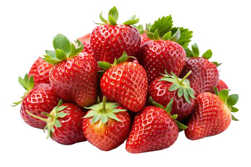 strawberries isolated on white background, strawberry isolated on a transparent background, strawberry png