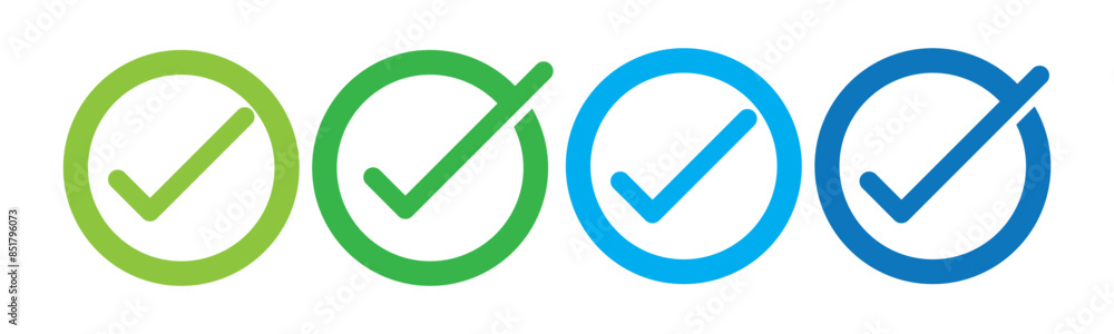Poster check box icon with correct, accept checkmark icons tick box checked, check list square frame - chec