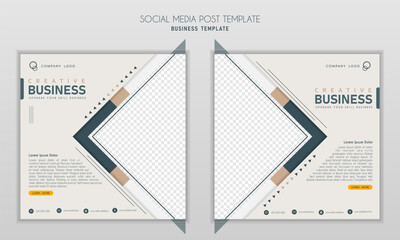 Social media post template modern design, for business digital marketing online, banner and poster