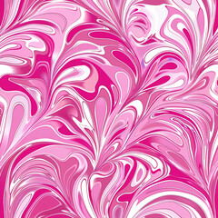 Abstract pink decoration, seamless pattern, halftone pink liquid waves. Abstract pink backgrounds