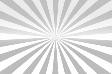 Obraz premium Light gray rays background illustration with a sunburst