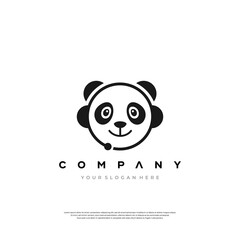 Embrace the cuteness with this panda bear logo design template. © Bams_art31